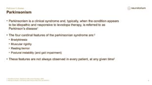 Parkinsons Disease – History Definitions and Diagnosis – slide 9